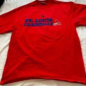 St. Louis Cardinals baseball tee, with flocked vintage logo. New without tags.